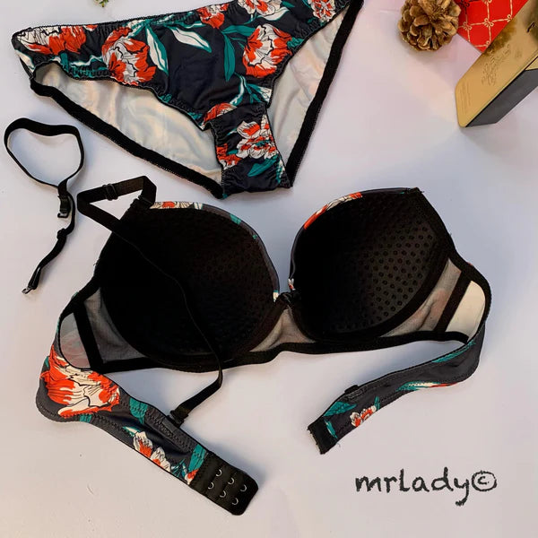 SPRING THIN PAD BRA SET