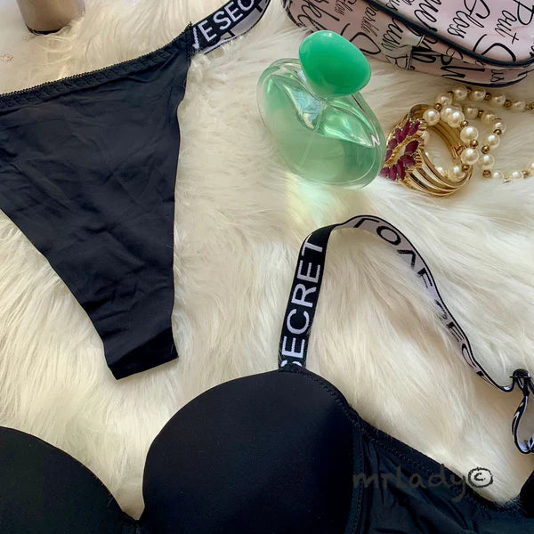 LOVE SECRET LIGHT PUSH UP BRA SET