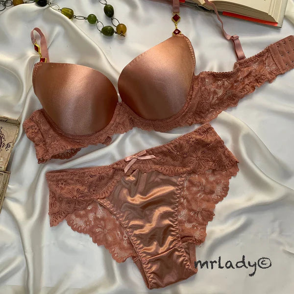 THIN PAD SILK BRA SET